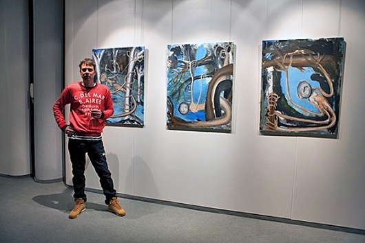 Karsten Habighorst, bildender Künstler, Bild 1 Ausstellung 2012 im Zentrum für interdisziplinäre Forschung Bielefeld